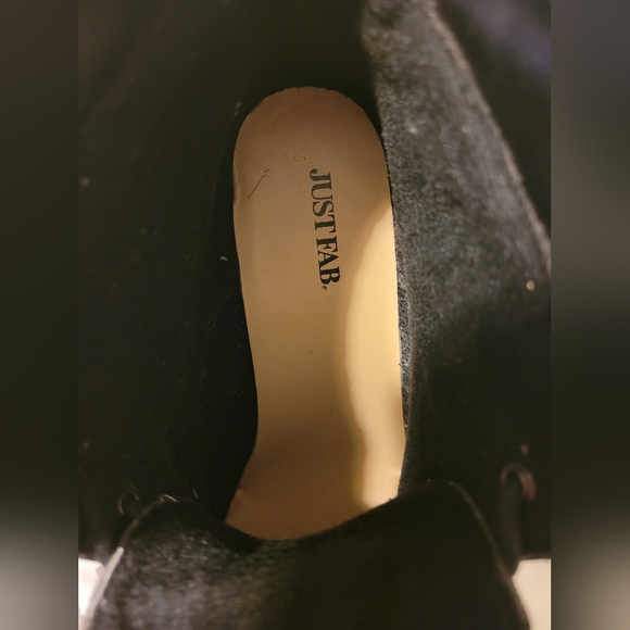 JustFab Ankle Boots. Womens Size 7.5 Black - Picture 4 of 5